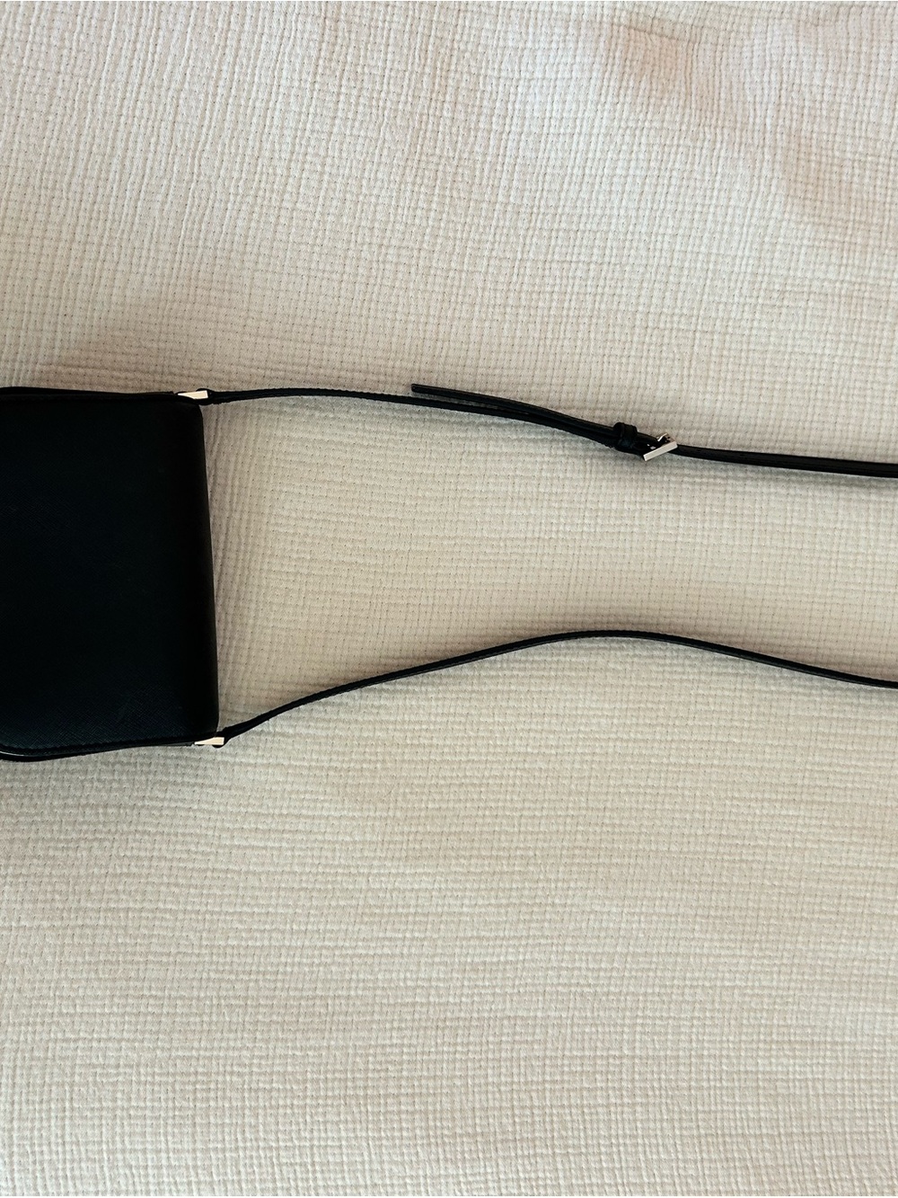 kate spade Black Leather Crossbody Bag with Adjustable Strap